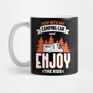 Exciting drive in camping car Mug